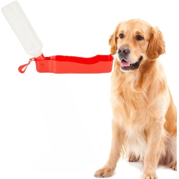 Portable Dog Folding Water Bottle Cat Travel Water Dispenser Pet Drinking Bottle - Picture 1 of 9